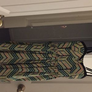 Spaghetti strap dress multicolored